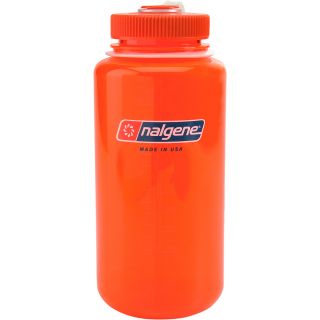 NALGENE Wide Mouth Water Bottle   32 oz   Size 32oz, Orange
