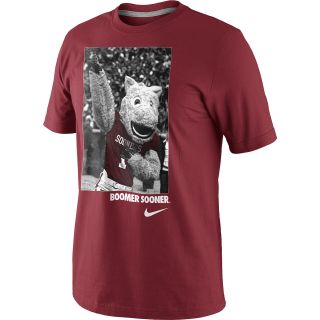 NIKE Mens Oklahoma Sooners Mascot Photo Short Sleeve T Shirt   Size Xl,