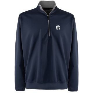 Antigua Mens New York Yankees Leader Heavy Jersey 1/4 Zip Pullover   Size