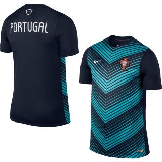 NIKE Mens Portugal Squad Premium Short Sleeve Soccer Jersey   Size Large,