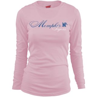 MJ Soffe Girls Memphis Tigers Long Sleeve T Shirt   Soft Pink   Size Medium,