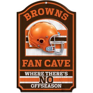 Wincraft Cleveland Browns Fan Cave 11x17 Wooden Sign (05421010)