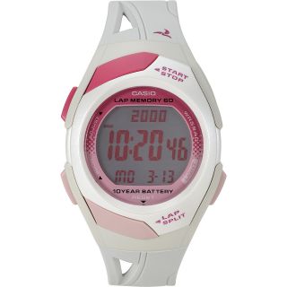 CASIO Mens STR300 7COS Runner Series Sports Digital Watch, White/pink