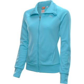 PUMA Womens TP Knit Jacket   Size Large, Blue/curacao