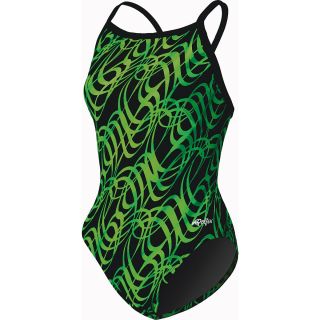 Dolfin Talon V 2 Back Swimsuit Womans   Size 38, Talon Green (9518L 347 38)
