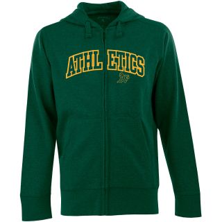 Antigua Mens Oakland Athletics Full Zip Hooded Applique Sweatshirt   Size