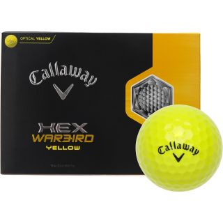 CALLAWAY HEX Warbird Golf Balls   Yellow   12 Pack, Yellow