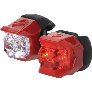 BLACKBURN Click Combo Rear and Front Bicycle Lights, Red