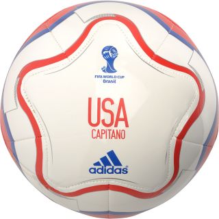adidas Official 2014 USA Capitano Soccer Ball, Poppy