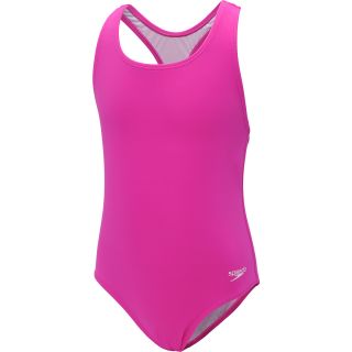 SPEEDO Girls Learn To Swim Racerback Swimsuit   Size 6x, Blush