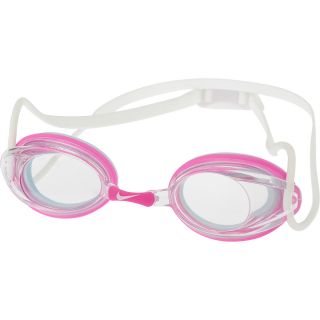 NIKE Womens Remora Fem Swim Goggles   Size Small, Clear/pink