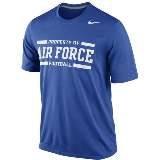 NIKE Mens Air Force Falcons Practice Legend Short Sleeve T Shirt   Size