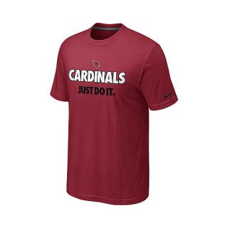 NIKE Mens Arizona Cardinals Just Do It Short Sleeve T Shirt   Size Large,