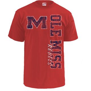 MJ Soffe Mens Ole Miss Rebels T Shirt   Size XXL/2XL, Mississippi Rebels Red