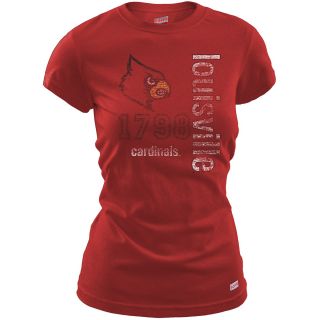 MJ Soffe Womens Louisville Cardinals T Shirt   Red   Size Small, Louisville