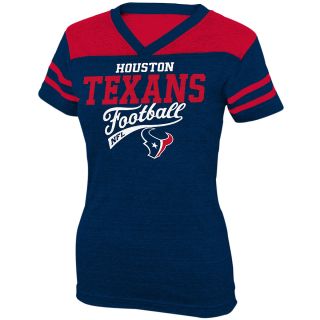 NFL Team Apparel Girls Houston Texans Burn Out Jersey Short Sleeve T Shirt  