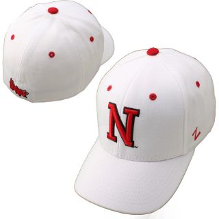 Zephyr Nebraska Cornhuskers DH Fitted Hat   White   Size 7, Nebraska