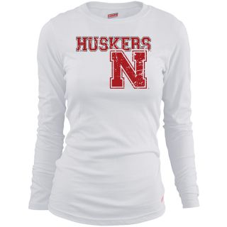 MJ Soffe Girls Nebraska Cornhuskers Long Sleeve T Shirt   White   Size