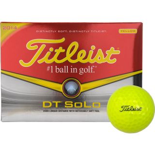 TITLEIST DT SoLo Golf Balls   12 Pack   Yellow   2014, White/magenta/blue