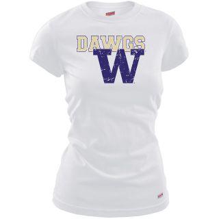 MJ Soffe Womens Washington Huskies T Shirt   White   Size Medium, Washington