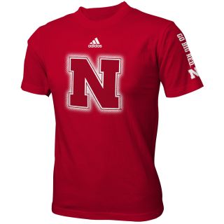 adidas Youth Nebraska Cornhuskers Sideline Elude Short Sleeve T Shirt   Size Xl