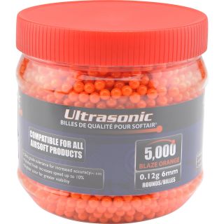 SOFTAIR Ultrasonic 0.12 g BBs   5000 Count, Orange