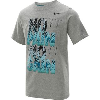 NIKE Boys Know Pain Know Gain Short Sleeve T Shirt   Size XS/Extra Small, Dk.