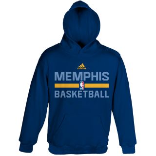 adidas Youth Memphis Grizzlies Practice Logo Fleece Hoody   Size Medium
