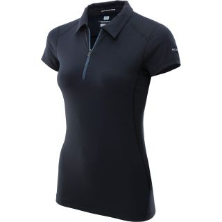 COLUMBIA Womens Freeze Degree II Short Sleeve Polo Shirt   Size Large, Black