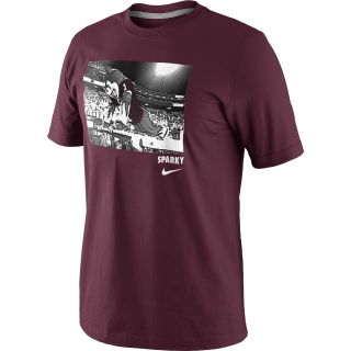 NIKE Mens Arizona State Sun Devils Mascot Photo Short Sleeve T Shirt   Size