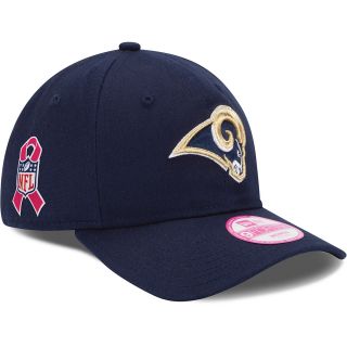 NEW ERA Womens St. Louis Rams Breast Cancer Awareness 9FORTY Adjustable Cap,