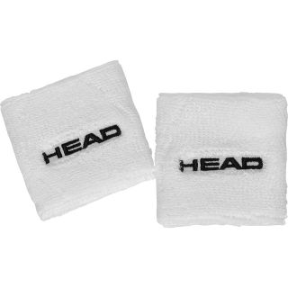 HEAD 2.5 Tennis Wristband 2 Pack, White