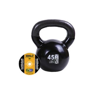 GoFit 45 LB Premium Kettle Bell with Introductory Training DVD (GF KBELL45)