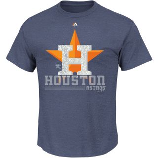 MAJESTIC ATHLETIC Mens Houston Astros 6th Inning Short Sleeve T Shirt   Size