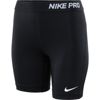 NIKE Womens Pro Core 7 Compression Shorts   Size Medium, Black/white