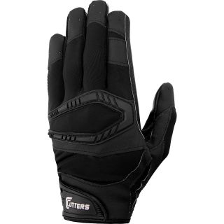 CUTTERS Adult S450 Rev Pro Solid Football Receiver Gloves   Size Medium, Black