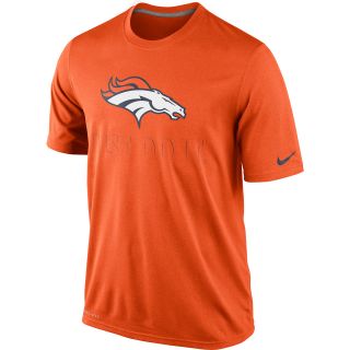 NIKE Mens Denver Broncos Legend Just Do It Dri FIT Short Sleeve T Shirt   Size