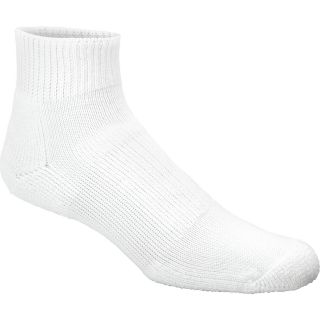 THORLO WMX Moderate Cushion Walking Quarter Socks   Size Medium, White