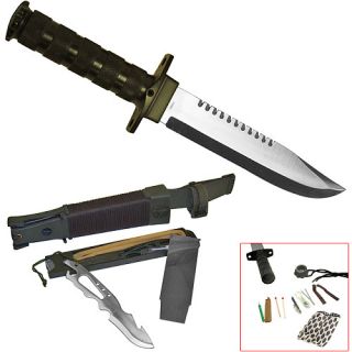 Jungle King 14 Inch Hunting Knife with Nylon Sheath (25 4156KH)