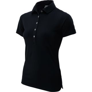 NIKE Womens Jersey Short Sleeve Golf Polo   Size Xl, Black