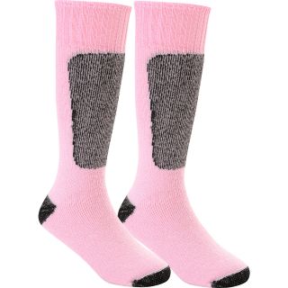 WIGWAM Youth Snow Sirocco Socks   2 Pack   Size 1 5, Pink