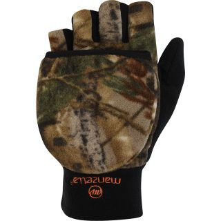 MANZELLA Mens Warmest Hunter Convertible Gloves   Size Medium