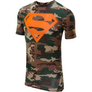 UNDER ARMOUR Mens Alter Ego Camo Superman Short Sleeve Compression T Shirt  
