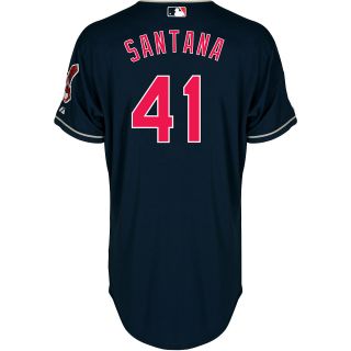 Majestic Athletic Cleveland Indians Carlos Santana Authentic Big & Tall