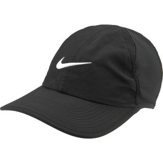NIKE Mens Featherlight 2.0 Adjustable Hat, Black/white