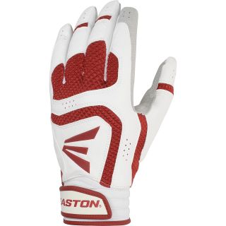 EASTON VRS Icon Adult Batting Gloves   Size Medium, White/red