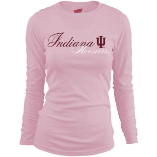 MJ Soffe Girls Indiana Hoosiers Long Sleeve T Shirt   Soft Pink   Size