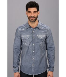 Silver Jeans Co. L/S Y/D Stripe Shirt Mens Long Sleeve Button Up (Blue)