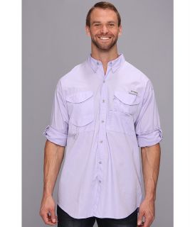 Columbia Bonehead L/S Shirt   Extended Mens Long Sleeve Button Up (Purple)
