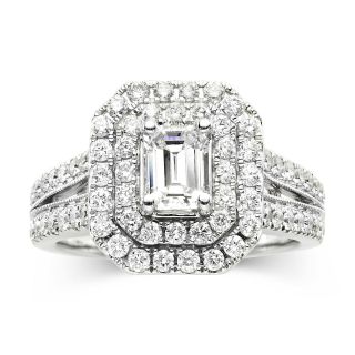 Modern Bride Signature 1 CT. T.W. White & Color Enhanced Blue Diamond Ring,
